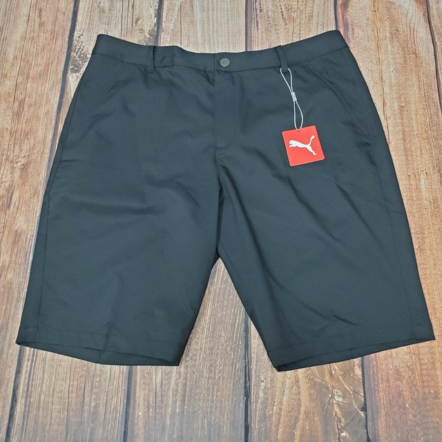 Puma Men's Golf Tech Shorts 577369 SZ 38 Black Flat Front | eBay