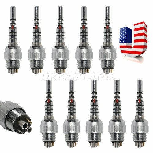 Lot Dental LED 6H Quick Coupler Connect for Fiber Optic Handpiece MULTIflex - Picture 2 of 9