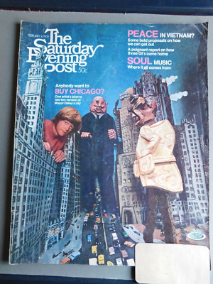 The Saturday Evening Post - Feb 1969 - Buy Chicago?, Peace Vietnam?, Soul Music