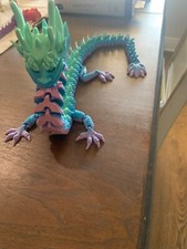 3d Articulated dragon rainbow full flex dragon fidget toy