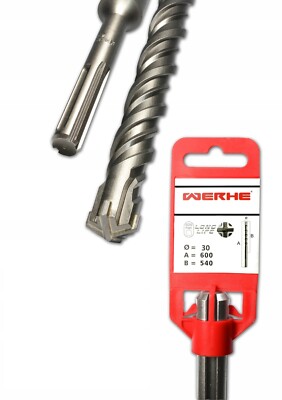 Werhe  professional SDS Max concrete drill 30 x 600 mm hammer drill masonry drill