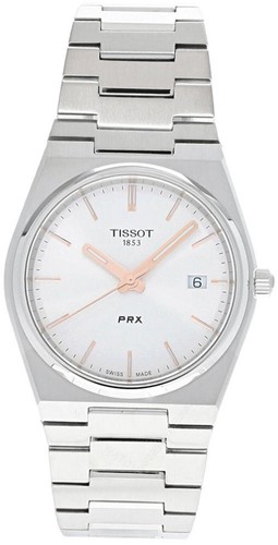 TISSOT PRX QTZ 35MM SS SILVER DIAL WOMEN'S WATCH T137.210.11.031.00 - 第 1/4 張圖片