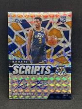 2020-21 Mosaic Trent Forrest Rookie Scripts Auto RC Utah Jazz- Silver Mosaic