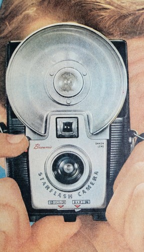1957 Kodak Brownie Starflex Starflash Camera 2-Page Print Ad 20 x 10" - Picture 3 of 5