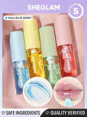 Sheglam Jelly Wow Lippenöle 5 Farbtöne feuchtigkeitsspendender flüssiger Lipgloss aufpolsternd