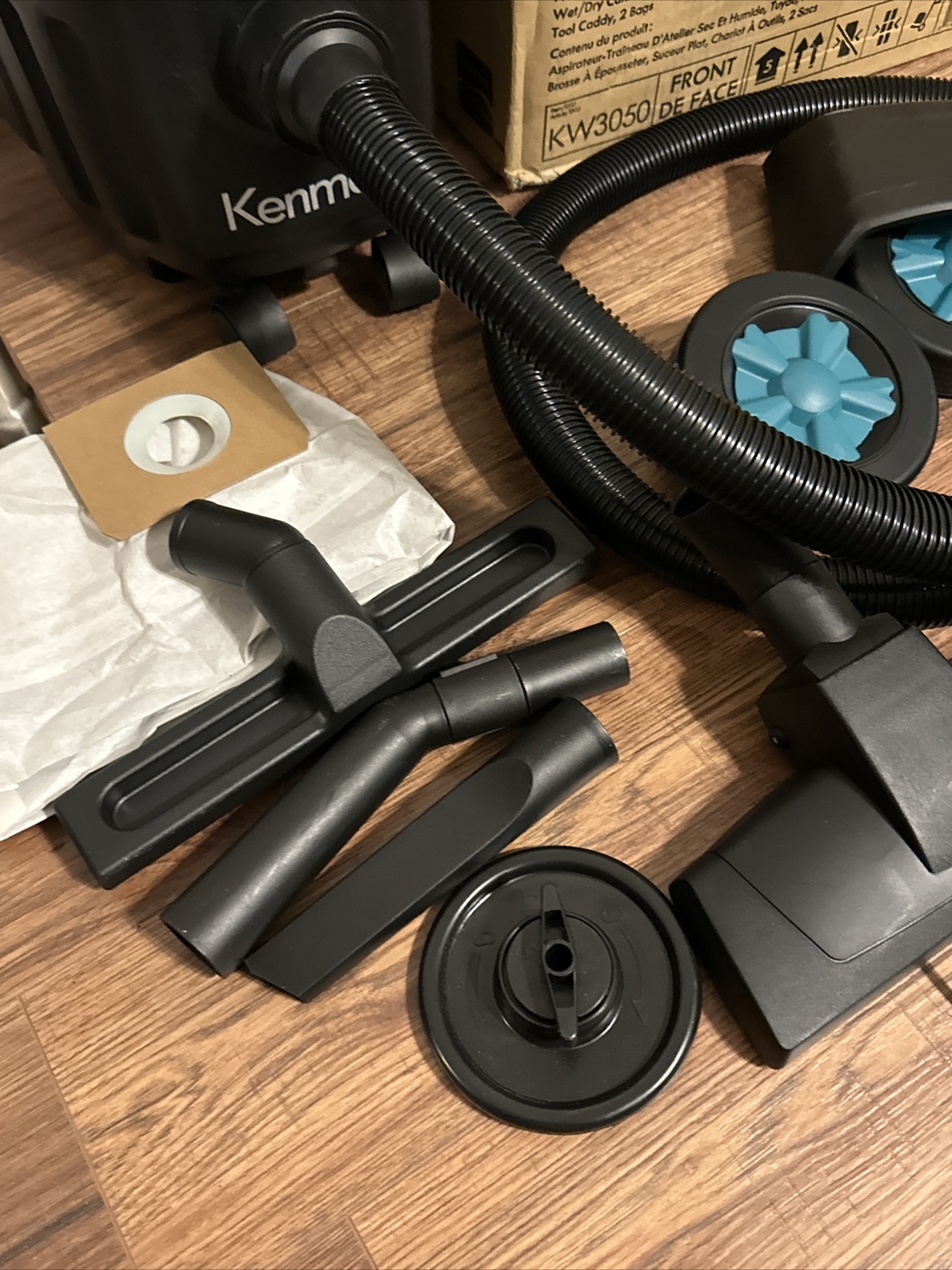 Wet/Dry Canister Shop Vac Cleaner Vacuum 4 Gal. Capacity 5 Peak HP