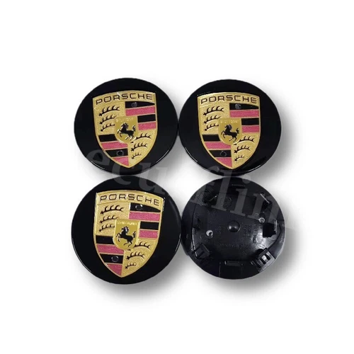 per 4 pezzi 76 mm Prosche Cayenne Panamera Tayca coprimozzo grigio scuro - Foto 2 di 8
