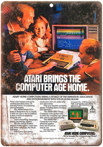 Atari 400 Home Computers  Ad Vintage Reproduction  Metal Sign D78 - Picture 1 of 2