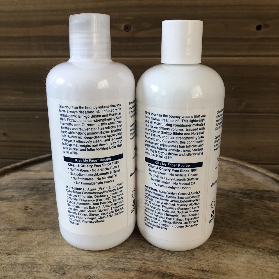 Juego de champú y acondicionador grueso y completo Kiss My Face 16 OZ Foto 3 de 4