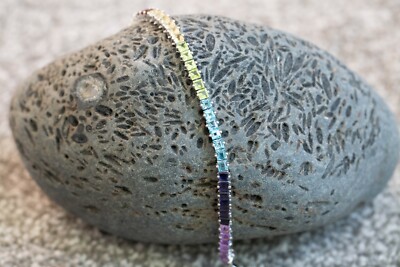 Armband mehrfarbig Edelstein Sterlingsilber