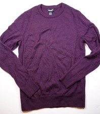 EXPRESS Men's Purple Pullover Knit 100 Merino Wool Sweater NWOT Small