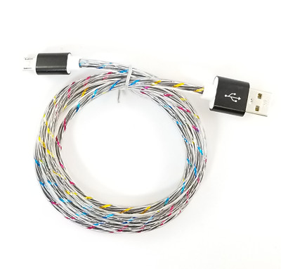  LED light-up Micro to USB Charger Cable Data Sync for Andriod Samsung LG  Lot