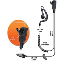 Klein BodyGuard Split-Wire Earpiece for Kenwood TK and NexEdge Radios