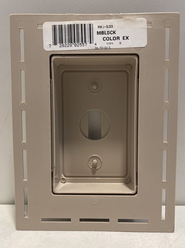 Ring Blink Beige Doorbell Mounting J-Block Vinyl EX MBLOCK 6”x4” Switch Outlet - Picture 5 of 11