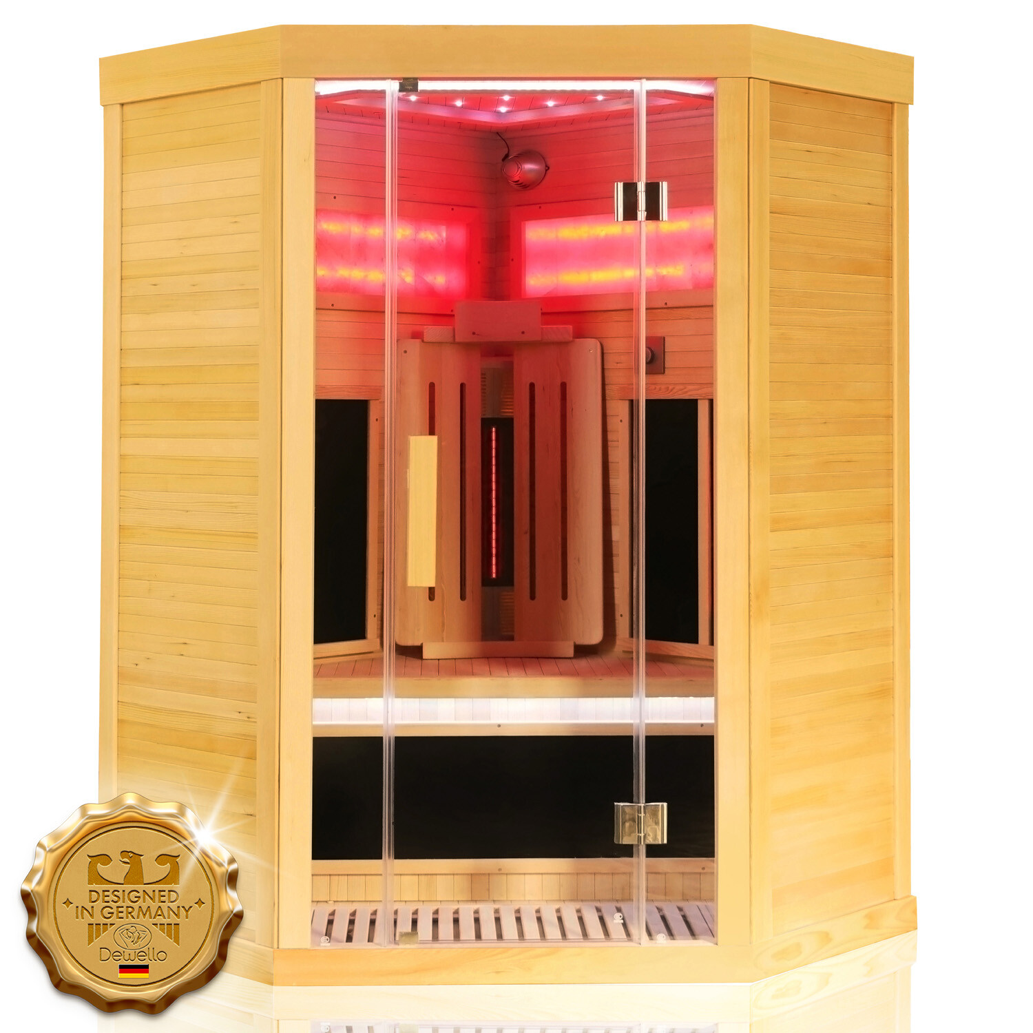 Infrarotkabine Infrarotsauna Wärmekabine Sauna Saunakabine 2 Person Vollspektrum