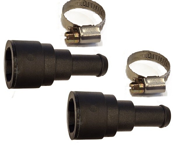 TWO Heater Core Coolant Hose Connectors FOR 19982014 Silverado Tahoe
