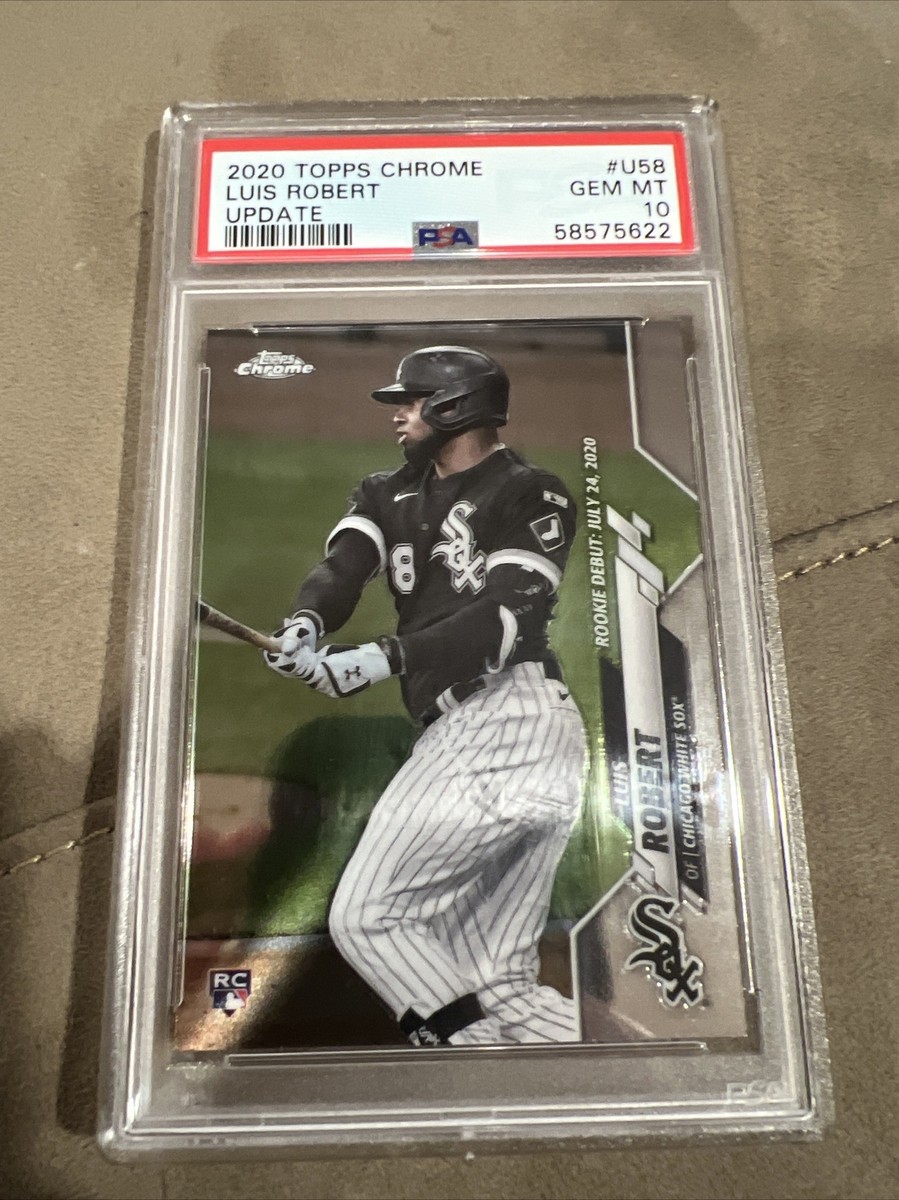 2020 Topps Chrome Update Luis Robert RC #U58 Rookie PSA 10 White