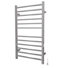 Amba RSWHL-P Radiant Large Hardwired Square Towel Warmer with 12 Bars, Polished
