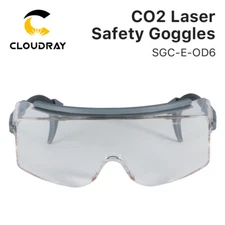 Cloudray CO2 Safety Goggles Glasses Goggles OD6+ VLT100% for CO2 Cutting Machine