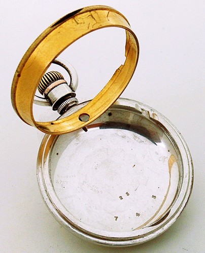 Reloj Bolsillo Años 18 Sin Marca 3 y 1/2 OZ con Incrustación de Oro Sólido Swingout Estuche. Bonito - Imagen 8 de 10