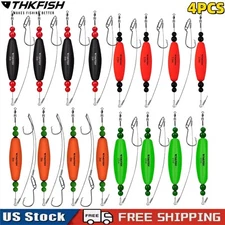 THKFISH 4PCS Fishing Bobbers Catfish Float Rigs Santee Rig for Catfishing Tackle