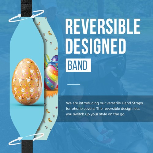 Universal Phone Grip Straps for Secure Handling | Reversible - 第 17/135 張圖片