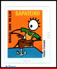 2979A BRAZIL 2011 SHOEMAKER, OCCUPATION, JOBS, MODEL 2005 WITH BR, RHM 858, MNH