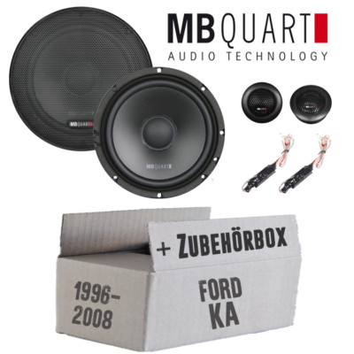 MB Quart Lautsprecher für Ford KA Front 16cm Kompo Auto Boxen 180W Einbauset