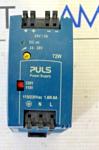 PULS POWER SUPPLY ML70.100 72W 3A 100 