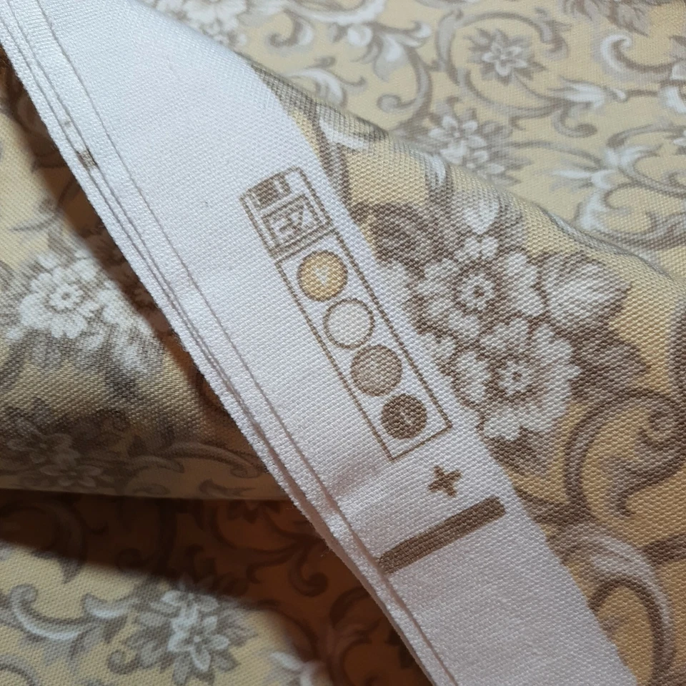 2.75 Yds Kesslers for Concord Fabrics YELLOW Floral UPHOLSTERY DRAPE Fabric 54W  - Image 4 of 4