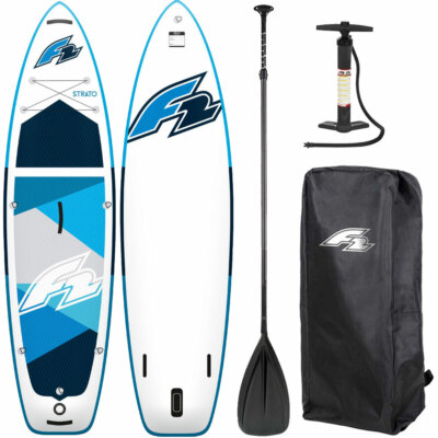 F2 Inflatable Strato SUP SET Stand Up Paddle Paddelboard I-SUP Board Allround