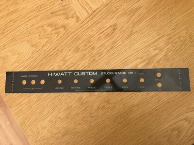 Hiwatt Custom Studio Stage Mk II Bedienfeld Ersatz Trafolite 