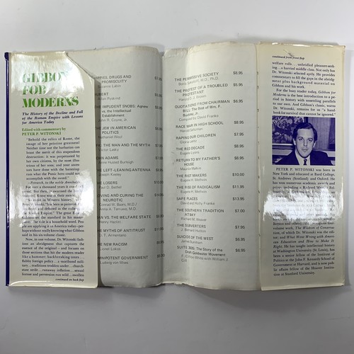 Gibbon For Moderns by Peter P. Witonski 1974 Hardcover Arlington House Publisher - Foto 3 di 9