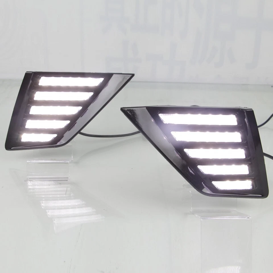 Par de luces de circulación diurna LED DRL para Buick Regal GS 2018 con lámpara de señal de giro Foto 4 de 4