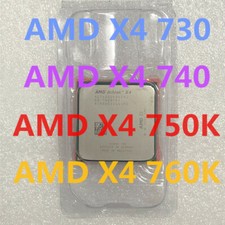 AMD Athlon X4-730 X4-740 X4-750K X4-760K CPU Quad-Core Socket FM2 Processors