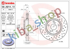 RIGHT OR LEFT BRAKE DISC BREMBO XTRA DRILLED FRONT L/R OUTER DIAMETER 295 MM.