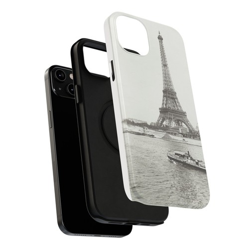 Parisian Eiffel Tower Vintage Photo - Tough Phone Case - Paris Mobile Cover - 第 83/151 張圖片