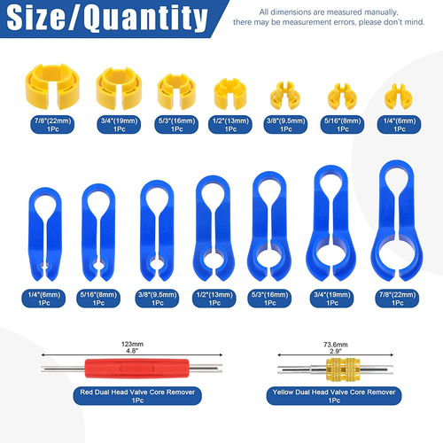 Glarks 16Pcs Fuel Line Disconnect Removal Tool Set Compatible with Most Ford/... - Picture 2 of 12