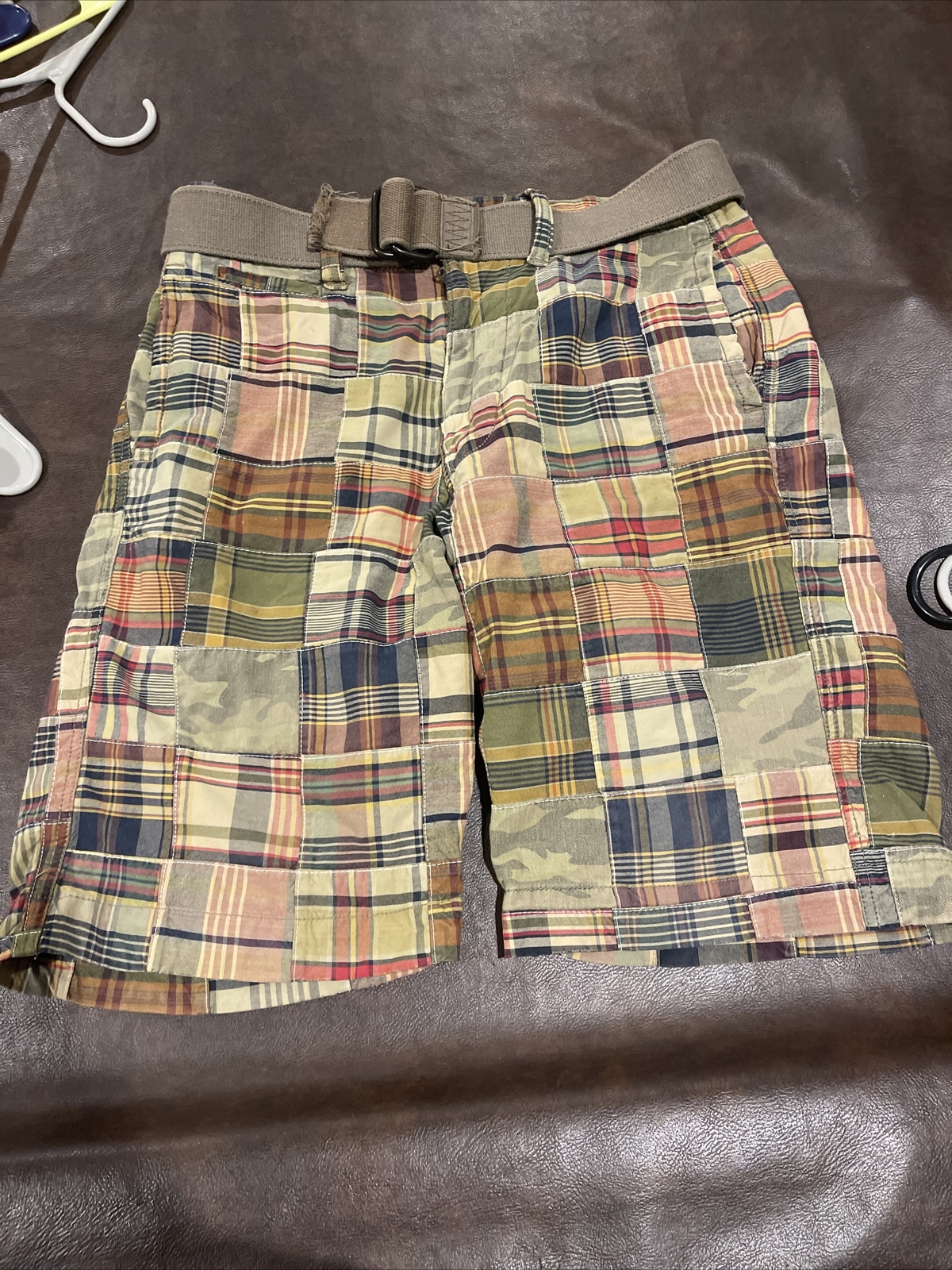 American Eagle Patchwork Patches  Shorts With Bel… - image 4