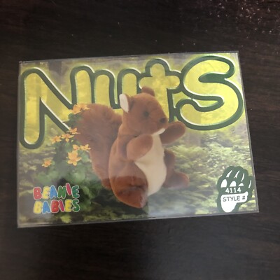 TY Beanie Babies BBOC Card Series 3 Common Nuts the Squirrel #4114