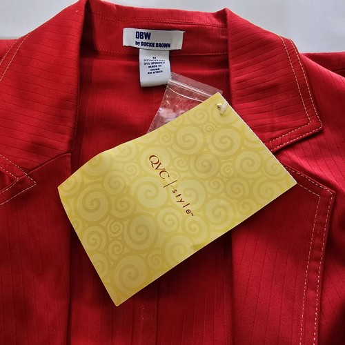 Dockie Brown Wms M Rot Gold Metallic Nähte Baumwolle Elasthan Jacke S5 - Bild 23 von 24