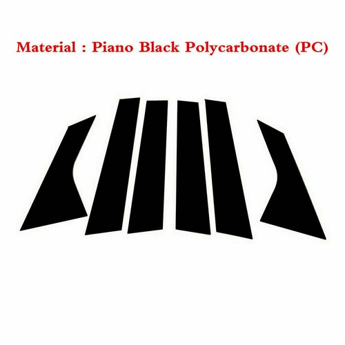 For Hyundai Elantra 2021-2025 6PCS/SET Black Pillar Posts Door Window Trim - Picture 4 of 12
