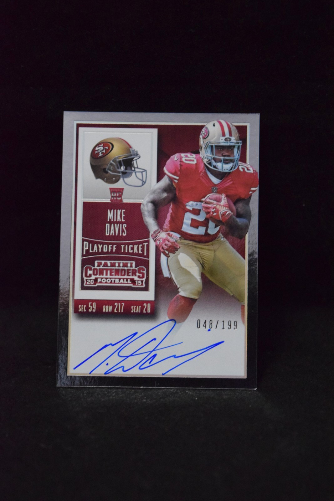 Mike Davis Panini Contenders #229 Playoff Ticket-Autograph