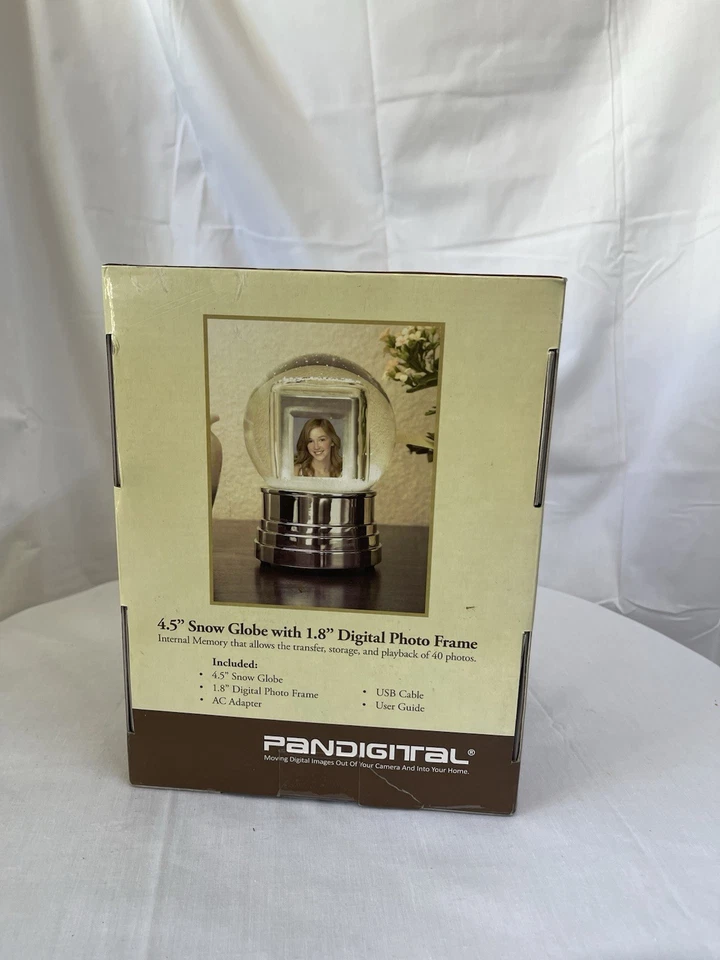 Pandigital Digital 1.8" Photo Frame Snow Globe Brand New - Image 2 of 3