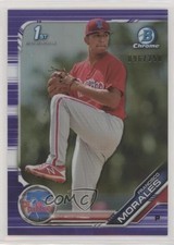 2019 Bowman Chrome Prospects Purple Refractor 96/250 Francisco Morales vs1