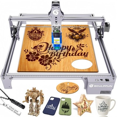 SCULPFUN S6 Pro Laser Engraver, 5500mW Output Laser Cutter for Beginners, Las...