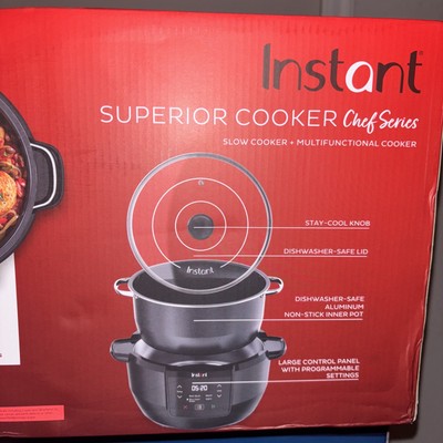 Instant Pot Superior Cooker Chef Series 7.5 Qt Slow Cooker and Multicooker