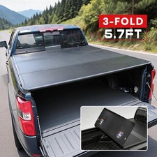 Aluminum Tri-fold Hard Tonneau Cover Fit For 2019-2026 Dodge Ram 1500 5.7ft Bed