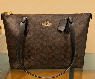 Coach Gallery Tote Brown for sale | eBay