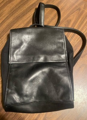 Vintage 90s Nine West Black  Backpack   Classic Minimalist Y2K Shoulder Bag